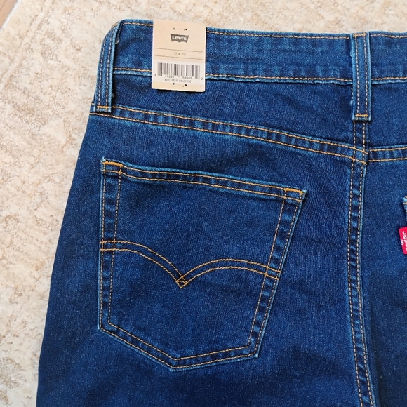 NWT 31x30 12 Levi's 726 Flare High Rise Stretch Medium Dark Wash Denim Jeans NEW - Picture 7 of 11